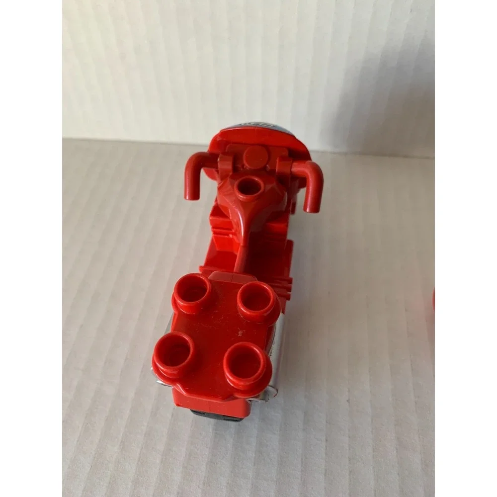 Duplo Spiderman Figure + Motorcycle Red Blue